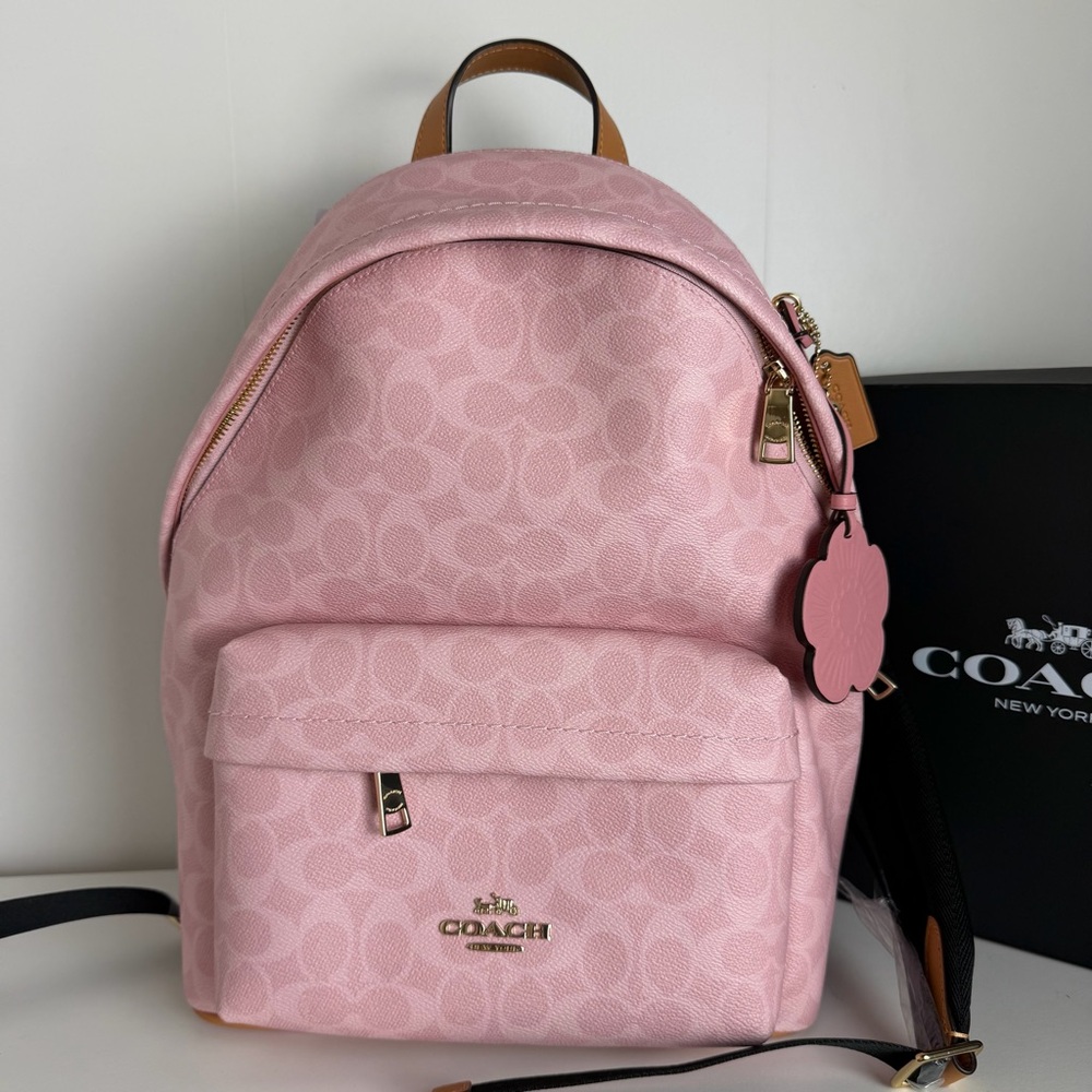 NWT Coach Pink Backpack - Picture 5 of 10